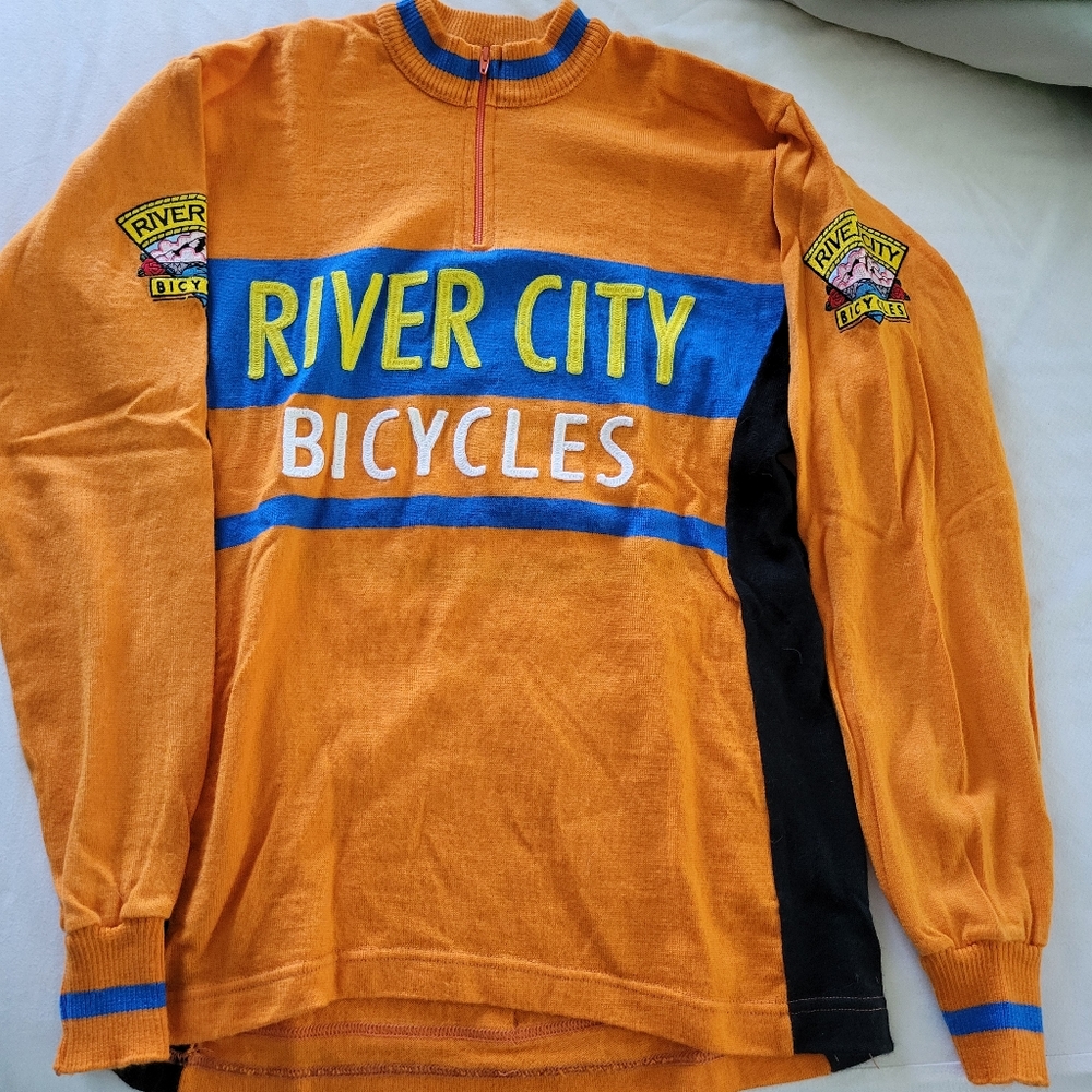 Woolistic long sleeve qtr zip wool cycling jersey